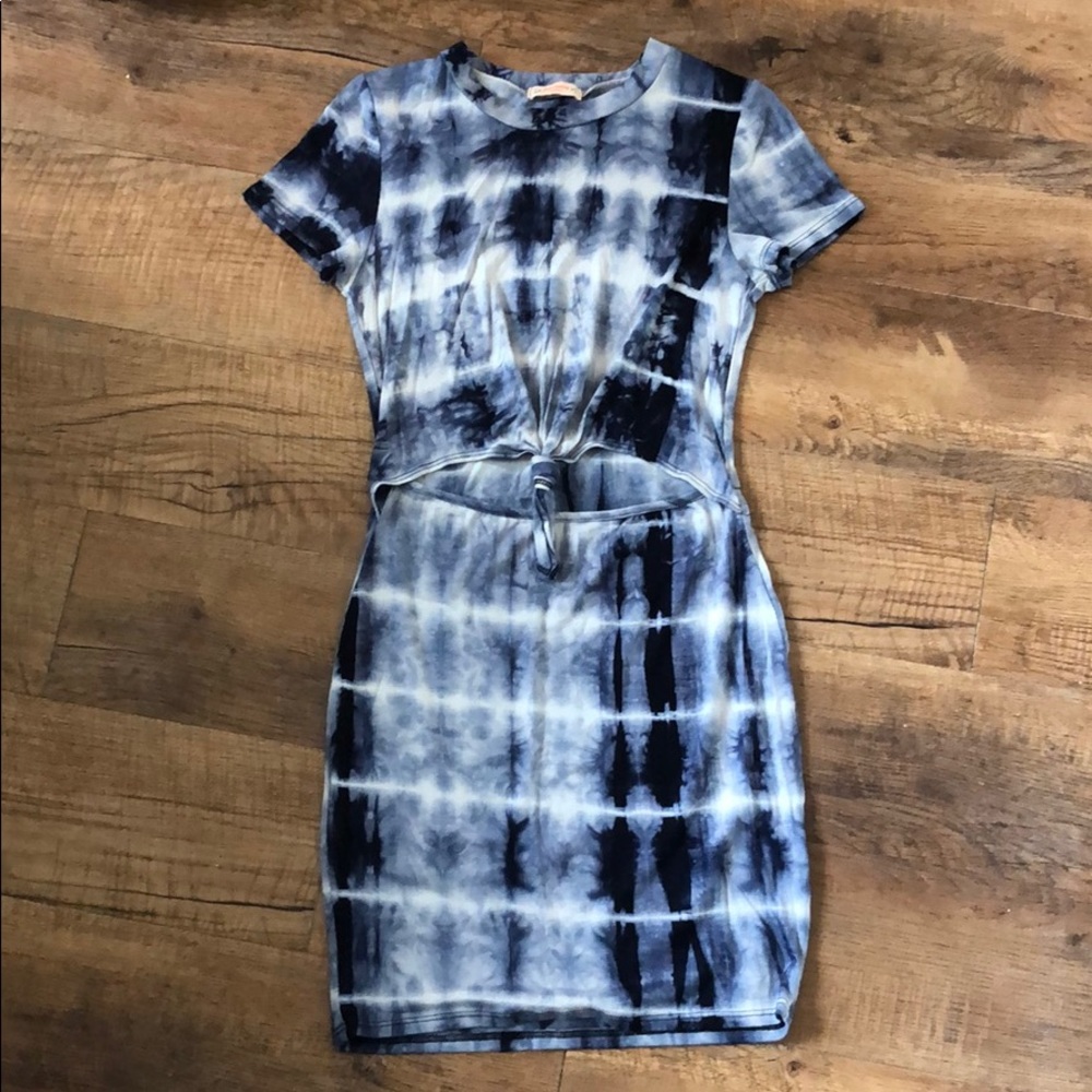 {NWOT} Tie-Dye Dress with Torso Slit